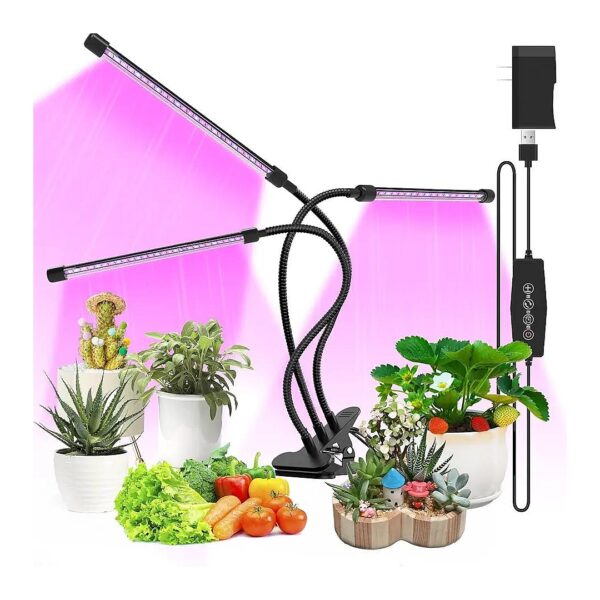 Timed LED Grow Light for Seed Starting and Succulent Growth