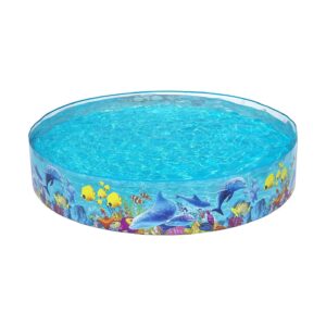 Toddler-Friendly Sea Animals Theme Paddling Pool with Strong Durable PVC Vinyl Material