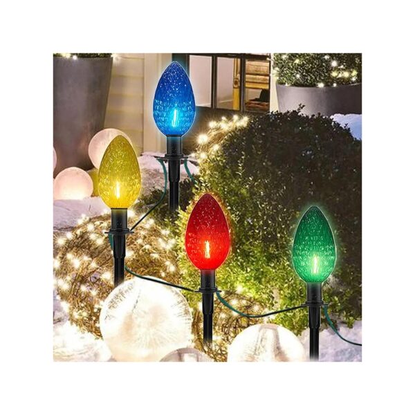 Tolerant C9 LED Christmas Pathway Lights for Outdoor Garden Decor