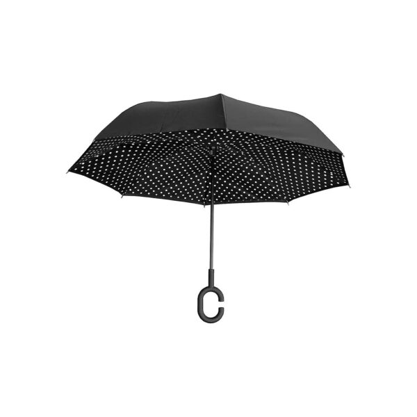 Topsy Turvy Inverted Umbrella with C-Shaped Handle for Comfortable Use