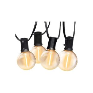 Traditional Style and Vintage Look Outdoor String Lights with LED G40 Bulbs