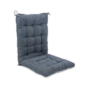 Tufted Cushions for Comfortable Sitting Navy Blue Rocking Chair 24x17 Back 17x17 Seat