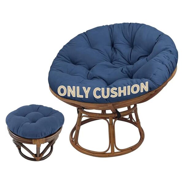 Tufted Papasan Air Cushion with Non-Slip Ties and Soft Filling