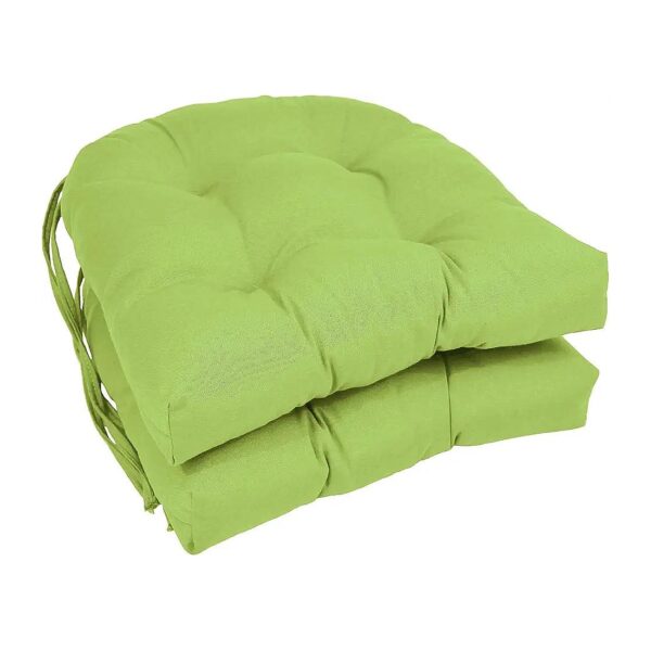 Twill Rounded Back Chair Cushions with Ample Cushioning and Colorful Style