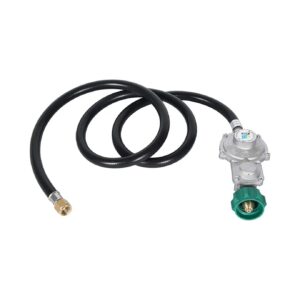 Two Stage Propane Regulator with Hose for Dual Fuel Generators and RV Appliances