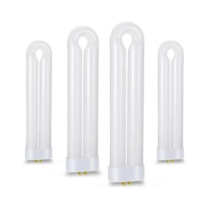 U Shaped Twin Tube 15 W Bug Zapper Bulbs with 4 Pin Base for Mosquito Fly Catcher