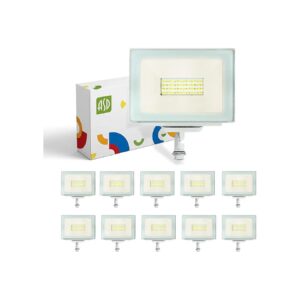 UL Certified LED Flood Lights 10 Pack ASD 50W 3000K 120V Long Lifespan 97,000 Hours