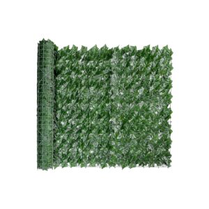 UV-Anti Fake Leaves Vines 40x120 Artificial Ivy Fence Screen for Patio and Balcony Decor