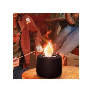 Ultimate Concrete Tabletop Fire Pit Gift Set for Indoor Outdoor Use