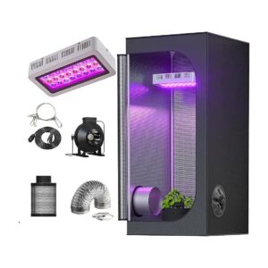 Ultimate Indoor Growing Kit 300W LED Grow Light and 32x32x63 Grow Tent with 4 Ventilation