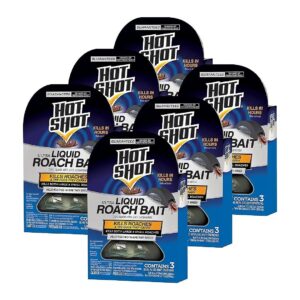 Ultra-Effective Liquid Roach Bait Kills in Hours, 6-Pack of 3 Units Each