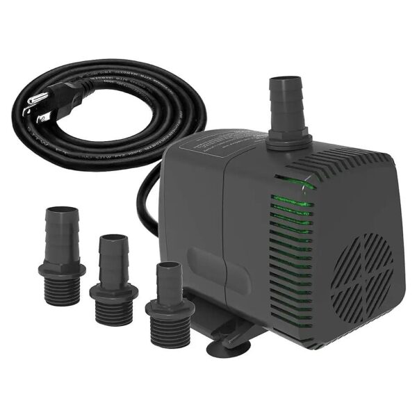 Ultra-Quiet Submersible Pump with Dry Burning Protection for Fountains and Ponds