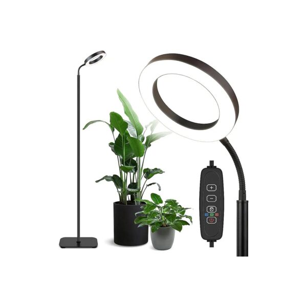 Ultra-Tall and Adjustable LED Grow Light with 360-Degree Rotation Head for Large Plants