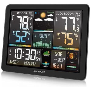 Ultraprecise Temperature and Humidity Wireless Weather Station with Atomic Clock