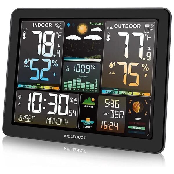 Ultraprecise Temperature and Humidity Wireless Weather Station with Atomic Clock