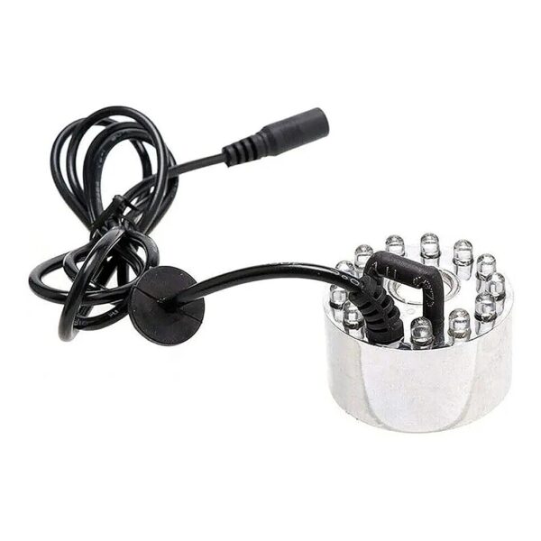 Ultrasonic Water Mist Maker Fogger with LED Lights for Garden Fountain Pond Decoration