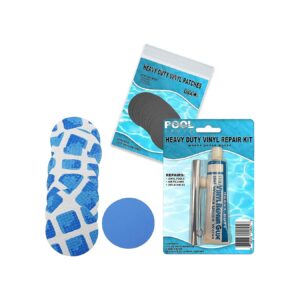 Underwater Pool Repair Kit for Frame Set Easy Set Pools Blue White Liner Patch Kit