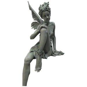 Unique 24-Inch Tall Sitting Fairy Garden Statue for Decorative Purpose