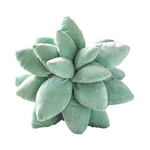 Unique 8in Microplush Plump Succulent Pillow for Nursery or Bedroom