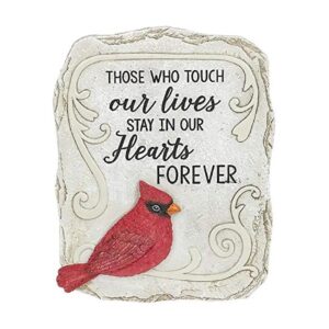 Unique Garden Decoration with Polyresin Cardinal and Heartwarming Quote