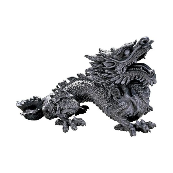 Unique Grey Stone Finish Asian-Themed Home Accent Statue