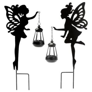 Unique Metal Fairy Lanterns for Solar Powered Garden Decor