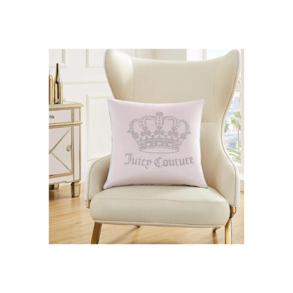 Unique Throw Pillow with Blush Velvet Cover and Polyester Insert for Home Decor