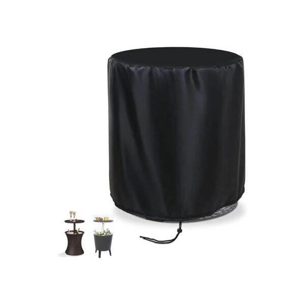 Universal Black Oxford Fabric Cooler Table Cover 21x23 Waterproof Durable Material