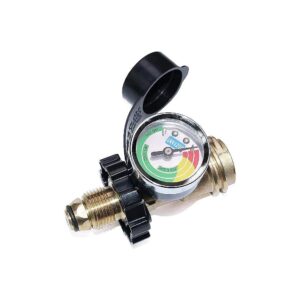 Universal Fit Propane Adapter with Gauge for Large Propane Tank Conversion