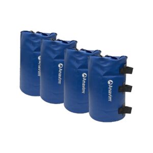 Universal Leg Weights for Canopy and Tent Pop Up Legs Blue 4-Pack