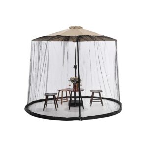 Universal Patio Umbrella Screen and Mosquito Net for All Outdoor Umbrellas