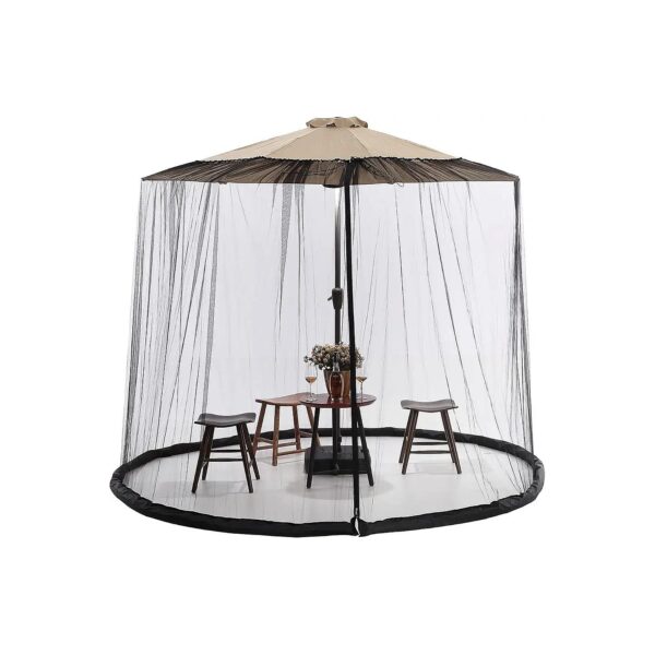 Universal Patio Umbrella Screen and Mosquito Net for All Outdoor Umbrellas