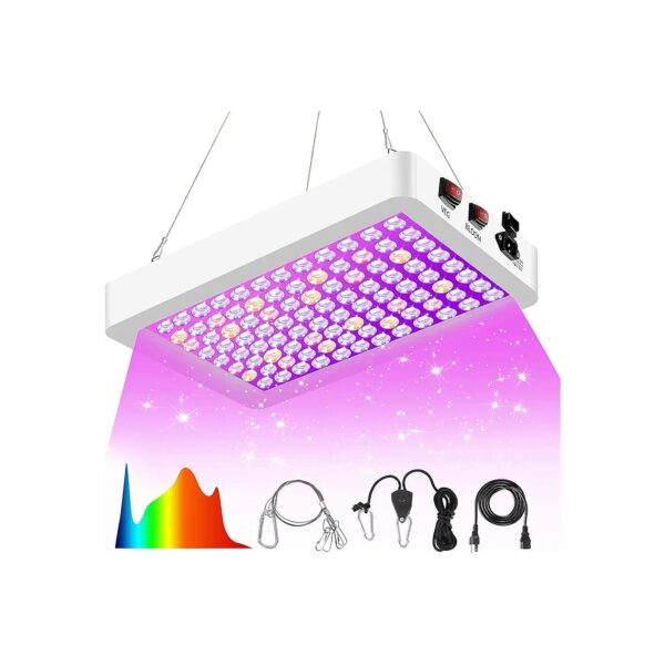 Upgraded 1000W LED Grow Light with Dual Switch for Indoor Hydroponic Plants