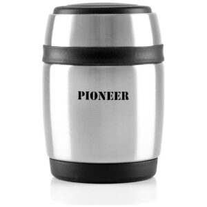 Vacuum Insulated Stainless Steel Food Flask with Robust Outer Body and 380ml Capacity