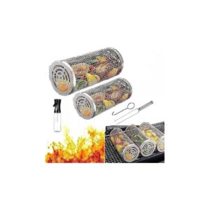 Versatile Cylinder Grill Rack for Outdoor Picnics and BBQs