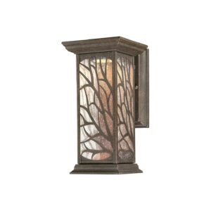 Victorian-Style Outdoor Wall Lantern with LED Lighting and Clear Seeded Glass