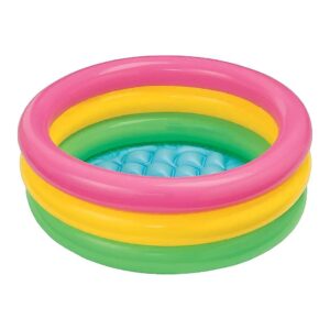 Vinyl Round Pool for Kids with 5 Inches Water Depth and 34 x 10 x 34 Dimensions