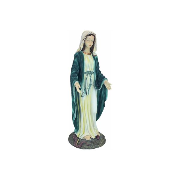 Virgin Mary the Blessed Mother of Immaculate Conception Full Color Statue