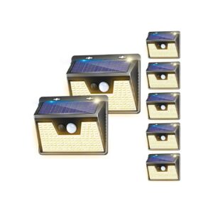 Warm White LED Solar Lights for Outdoor and Indoor Use with Long-Lasting Battery Life