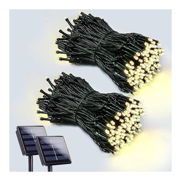 Warm White LED Solar String Lights for Wedding and Christmas Party Decor