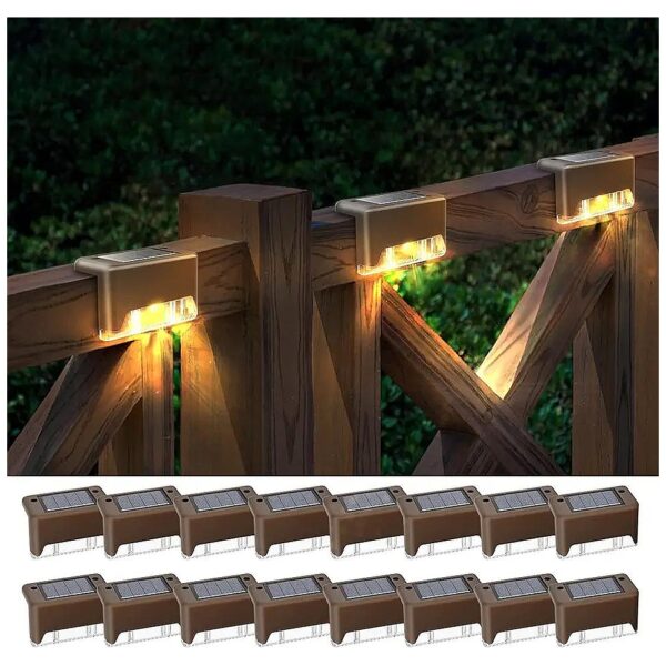 Warm White Solar Step Lights for Safe and Stylish Outdoor Illumination