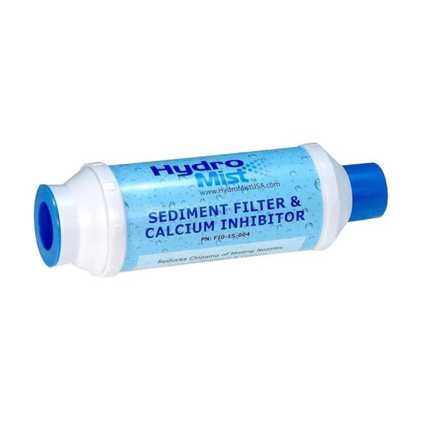 Water Hose Attachment Calcium Filter Reduces Misting System Clogging