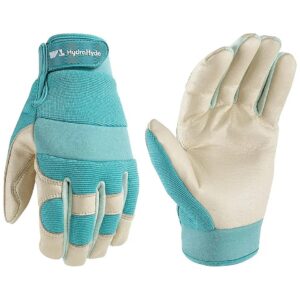 Water Resistant Work Gloves for Women with Breathable HydraHyde Leather