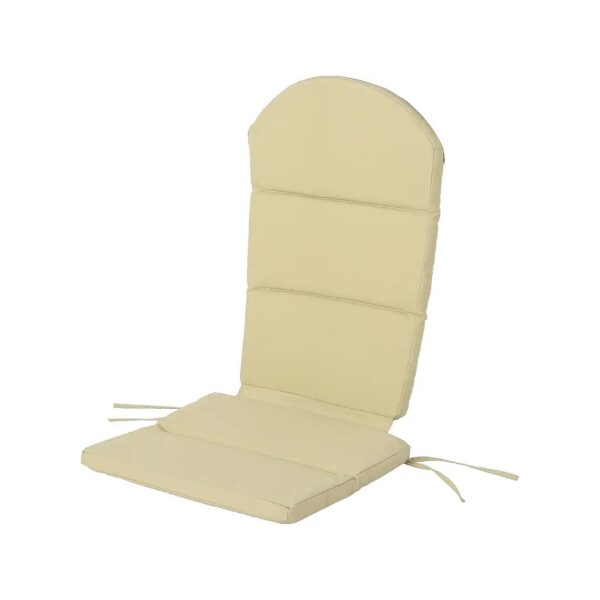 Water-Resistant Khaki Adirondack Chair Cushion for Indoor or Outdoor Use