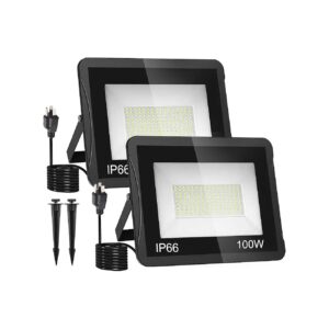 Waterproof 10000LM LED Floodlights for Front Door, Garden, and Yard Lighting