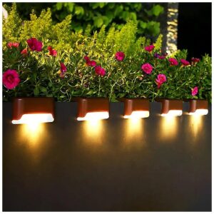 Waterproof 16-Pack Solar Deck Lights for Stairs, Fence, and Post