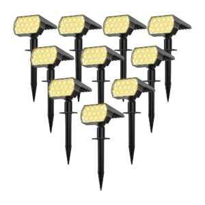 Waterproof 2-in-1 Solar Landscape and Wall Lights for Driveway and Walkway Illumination