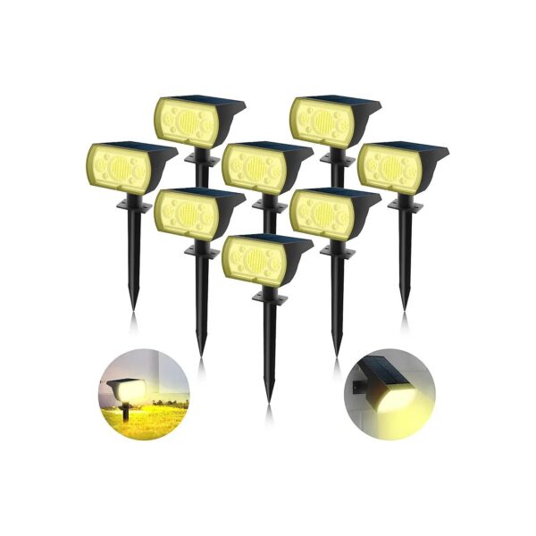 Waterproof 64 LED Solar Spotlights with 3 Lighting Modes for Pathway