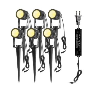 Waterproof 6-Pack LED Landscape Spotlight for Modern Outdoor Decor and Lighting