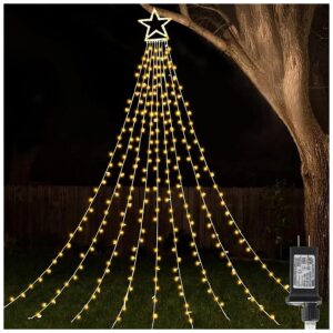 Waterproof Christmas Star Lights with Timer and Remote Control for Outdoor and Indoor Use